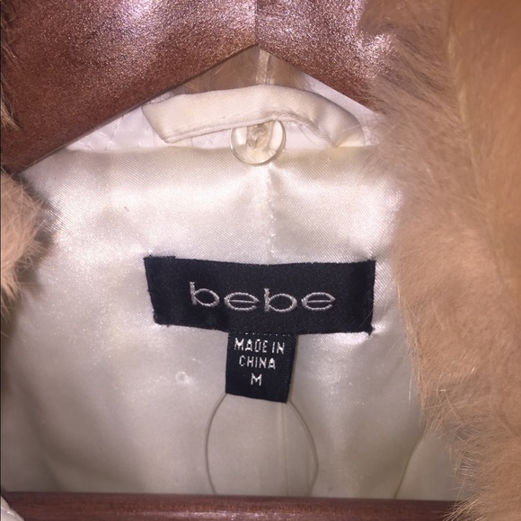 Bebe women’s cropped jacket with fur collar - Picture 3 of 3